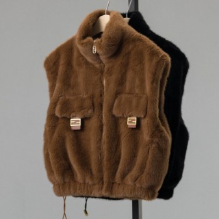 팬* 수입고급 mink gilet 베스트 (여성)