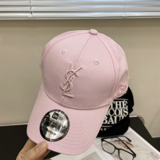 입*** YSL & NEWERA 콜라보 핑크 자수 시그니처 모자